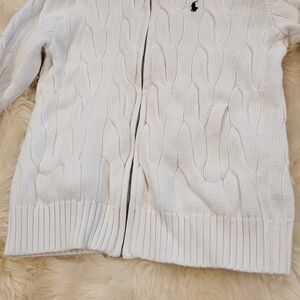 Ralph Lauren Cream Cable Knit Cardigan